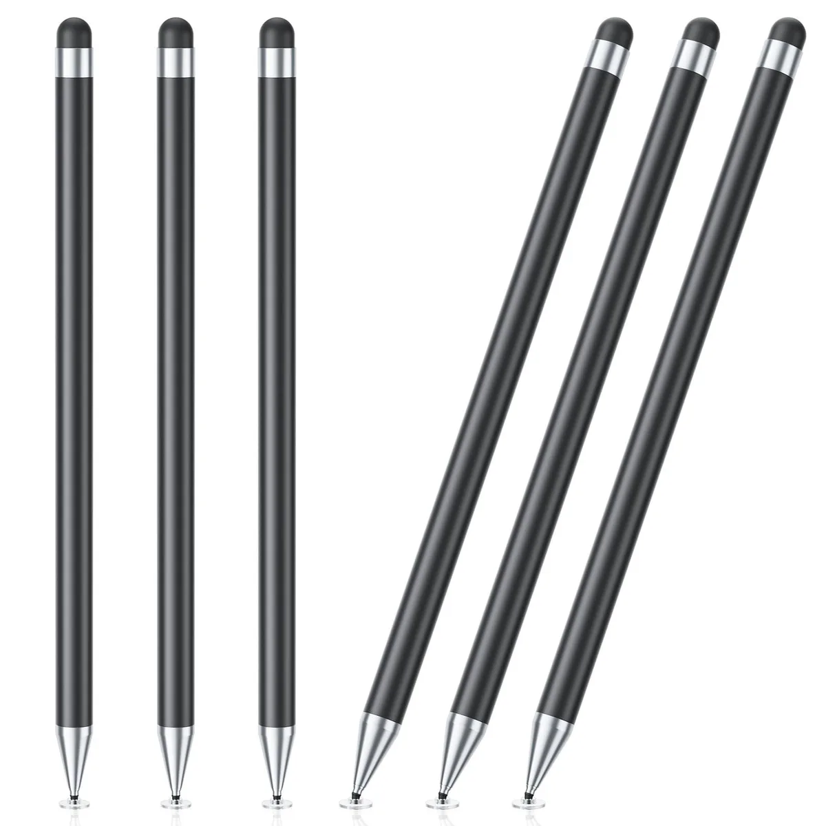  GCHMDE 2-in-1 Stylus Pen 6 PCS Black — product photo