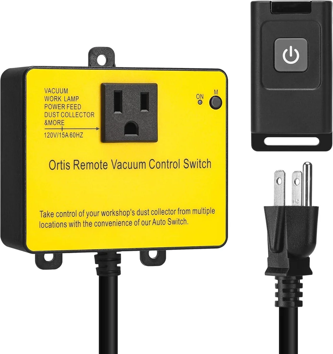 WUQ WUQ Dust Collector Wireless Remote Switch 120V 15A 328ft Range — product photo