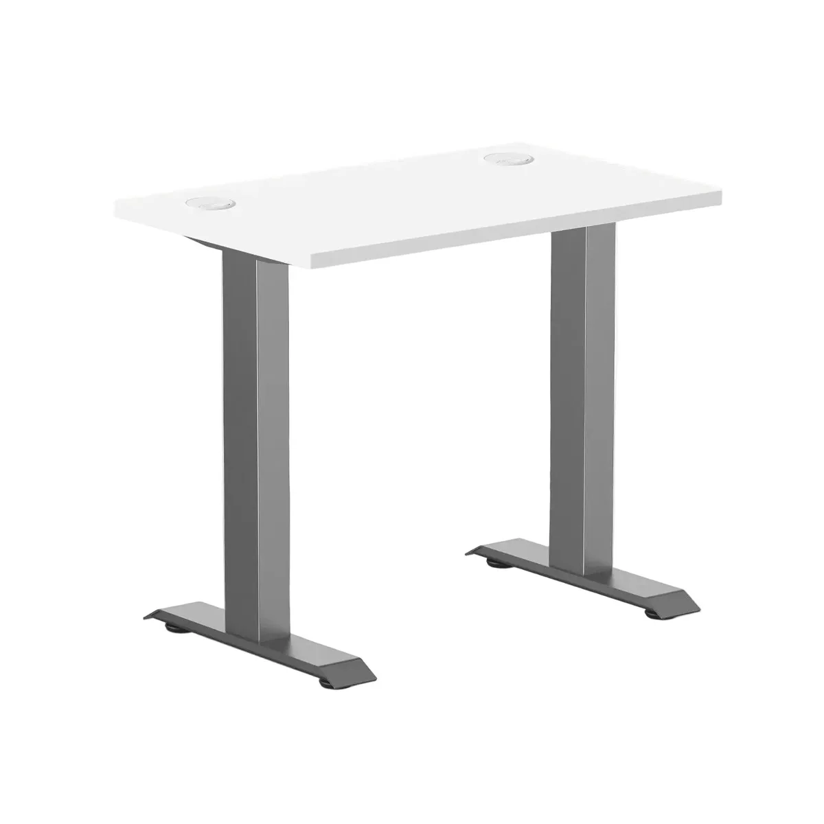 Desky Desky Zero Mini Office Desk White 32 x 20 in Space Gray — product photo