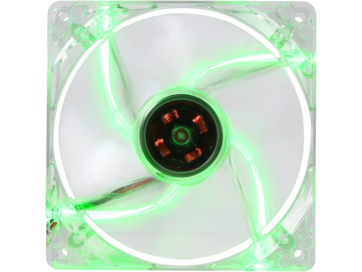 Link Depot Corp. Link Depot Corp. FAN-4LED-120GN 120mm Green LED Case Fan — product photo