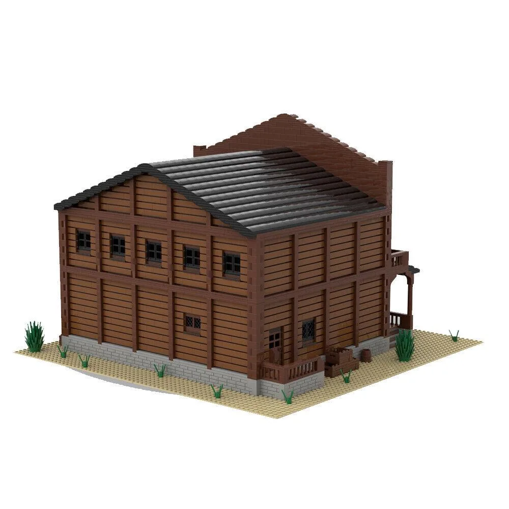 ZITIANYOUBUILD ZITIANYOUBUILD MOC-135953 Modular Desert Bar &amp; Hostel 6481 Parts — product photo