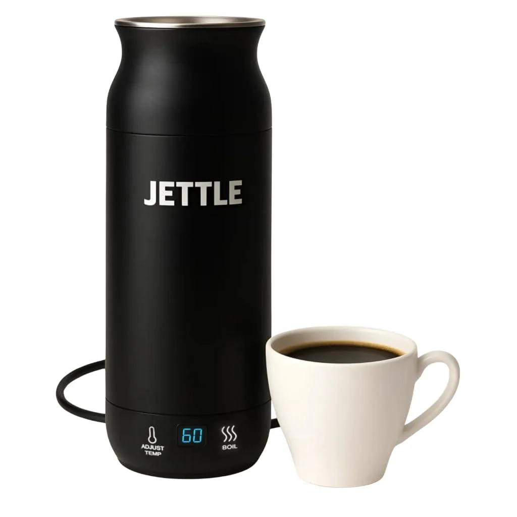 Jettle 1.0 450ml Electric Kettle 12 Presets 300W Black — product photo