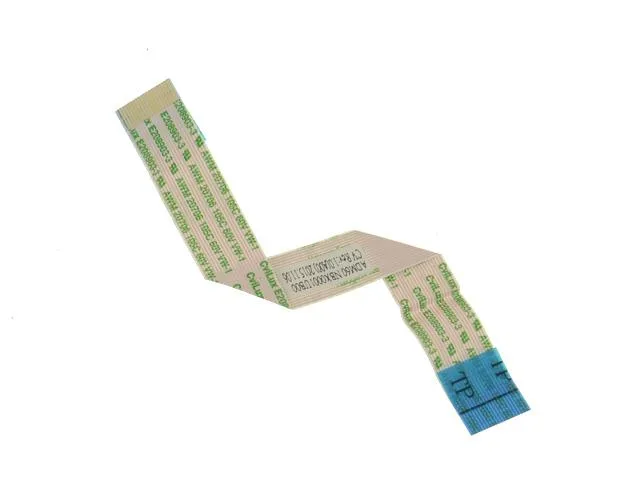 Flat orange ribbon cable with connectors on both ends, Dell OEM for Latitude E5270 touchpad