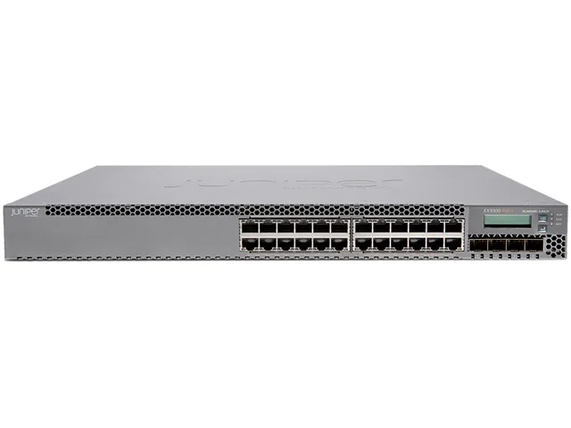 HPE Juniper Networking HPE Juniper Networking EX3300-24T-DC 24-port network switch — product photo