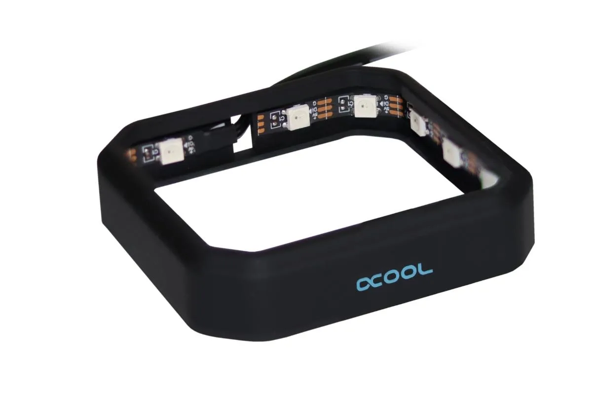 Alphacool Alphacool Aurora XPX Digital RGB Frame Black POM 1016187 — product photo