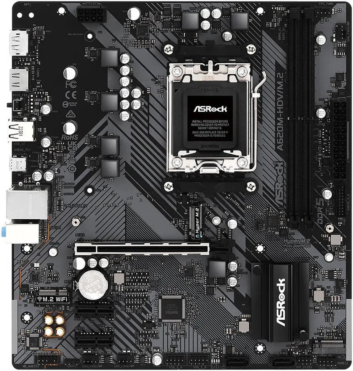 ASRock ASRock A620M-HDV/M.2 AMD motherboard — product photo
