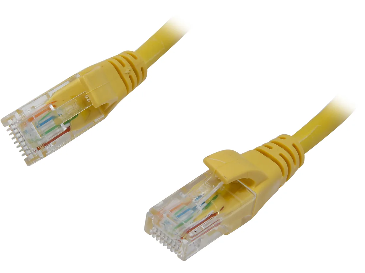 VCOM International Ltd VCOM International Ltd NP511-5-YELLOW network ethernet cable Cat 5E 5.0 ft Yellow — product photo