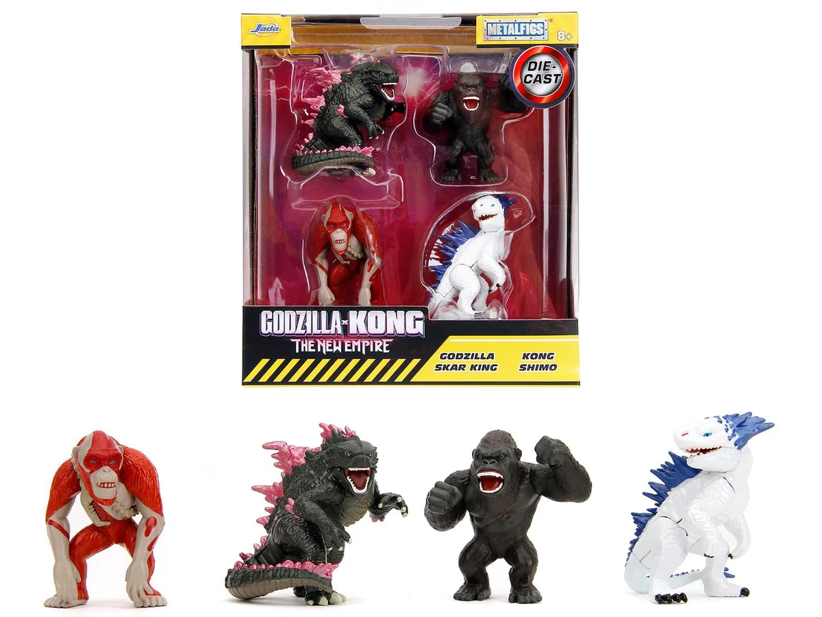 Jada Jada Godzilla x Kong Metalfigs Set of 4 2.5 inch Figures — product photo