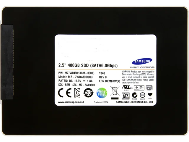 SAMSUNG SAMSUNG MZ7WD480HAGM-00003 480GB enterprise SSD — product photo