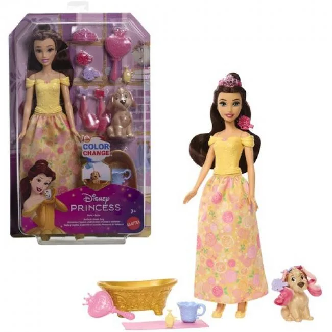 Mattel Mattel JFC42 Disney Princess Belle Bathe & Brush Dog accessory — product photo