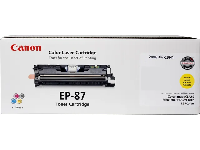 Canon Canon 7433A005 EP-87 Yellow Toner Cartridge toner cartridges (genuine brands) — product photo