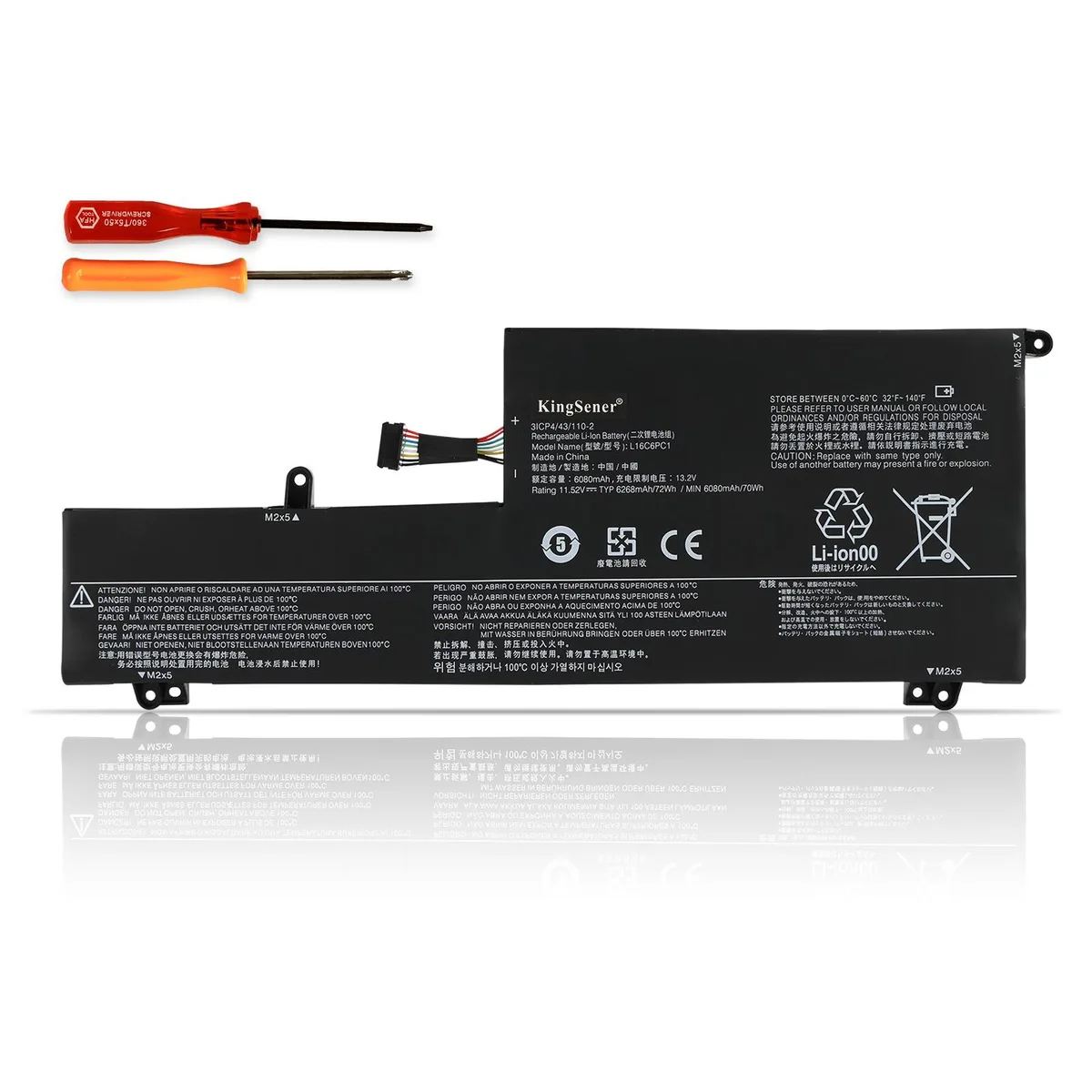 KingSener KingSener L16C6PC1 6217mAh 72Wh 11.58V laptop battery — product photo