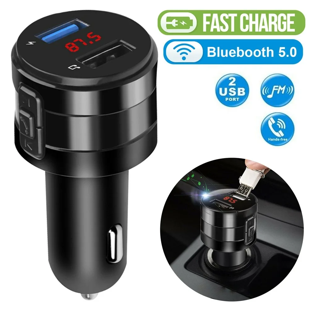 iMICE iMICE Wireless Bluetooth Car FM Transmitter 12~24V Dual USB Charger — product photo