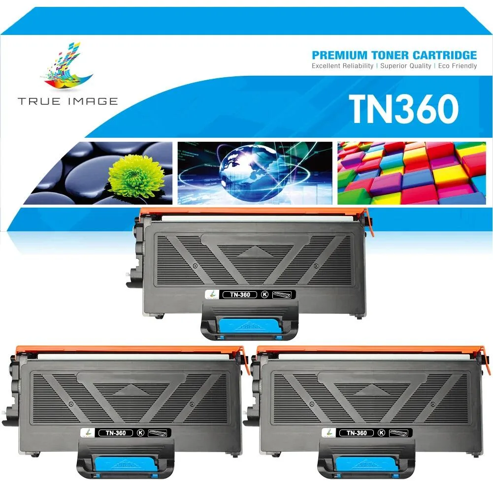 True Image True Image TN360 TN330 High Yield Black Toner Cartridge 3 Pack — product photo