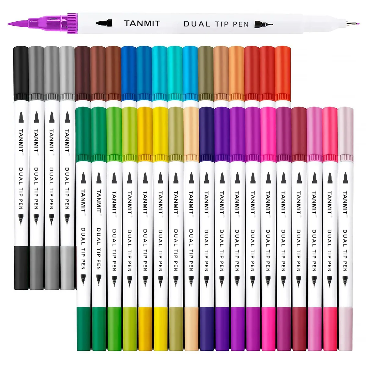  SCADL-36 36 Dual-Tip Brush Pens .4mm Fine Tip 290g — product photo