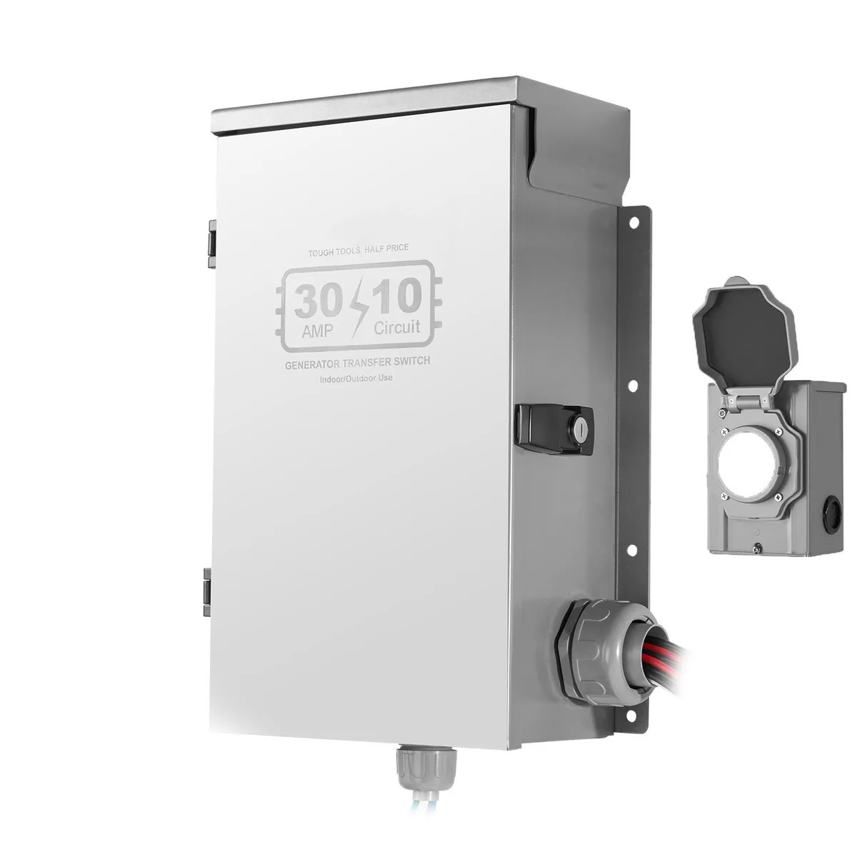VEVOR VEVOR Manual Transfer Switch 30A 10-Circuit 7500W — product photo