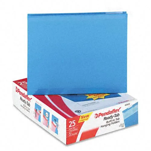Esselte Esselte Pendaflex Blue 5-Tab Hanging File Folders 25 Box 42622 — product photo