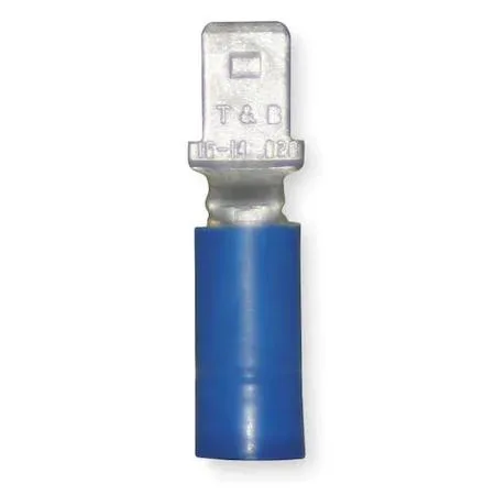Tyrap Tyrap STA-KON 14RBD-188 Blue Vinyl Quick Disconnects 14-16 AWG PK100 — product photo