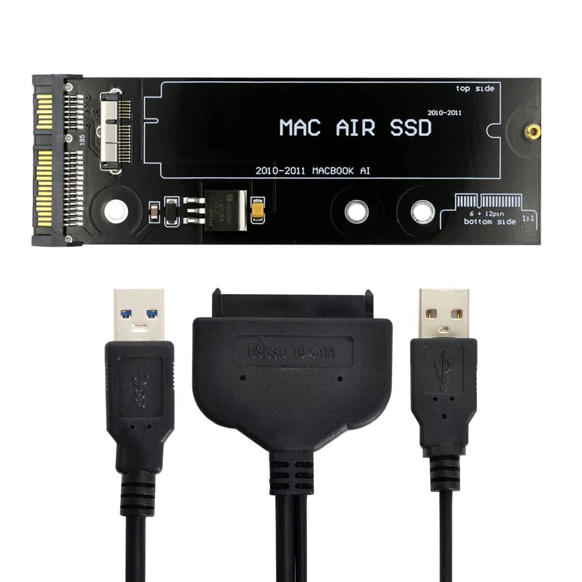 Fervit Fervit USB 3.0 12+6pin to SATA 22Pin adapter for MacBook Air A1369 A1370 — product photo