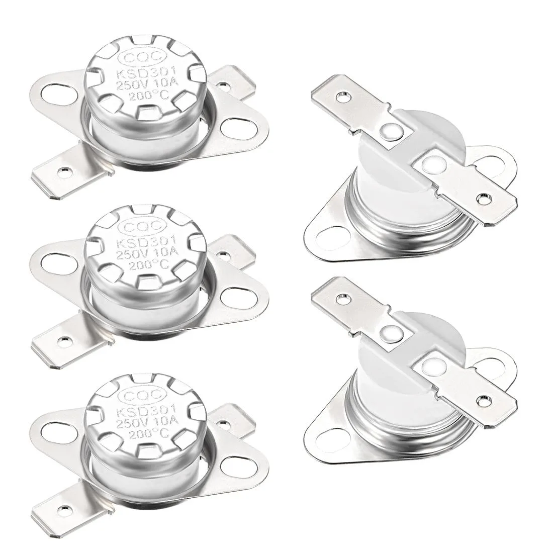 Unique-Bargains Unique-Bargains KSD301 200°C 10A NC 6.3mm Pin 5pcs electrical timer switch — product photo