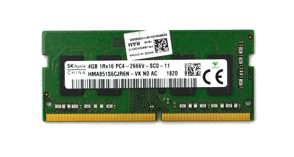 SK hynix SK hynix HMA851S6CJR6N 4GB 1Rx16 DDR4 2666MHz laptop RAM — product photo