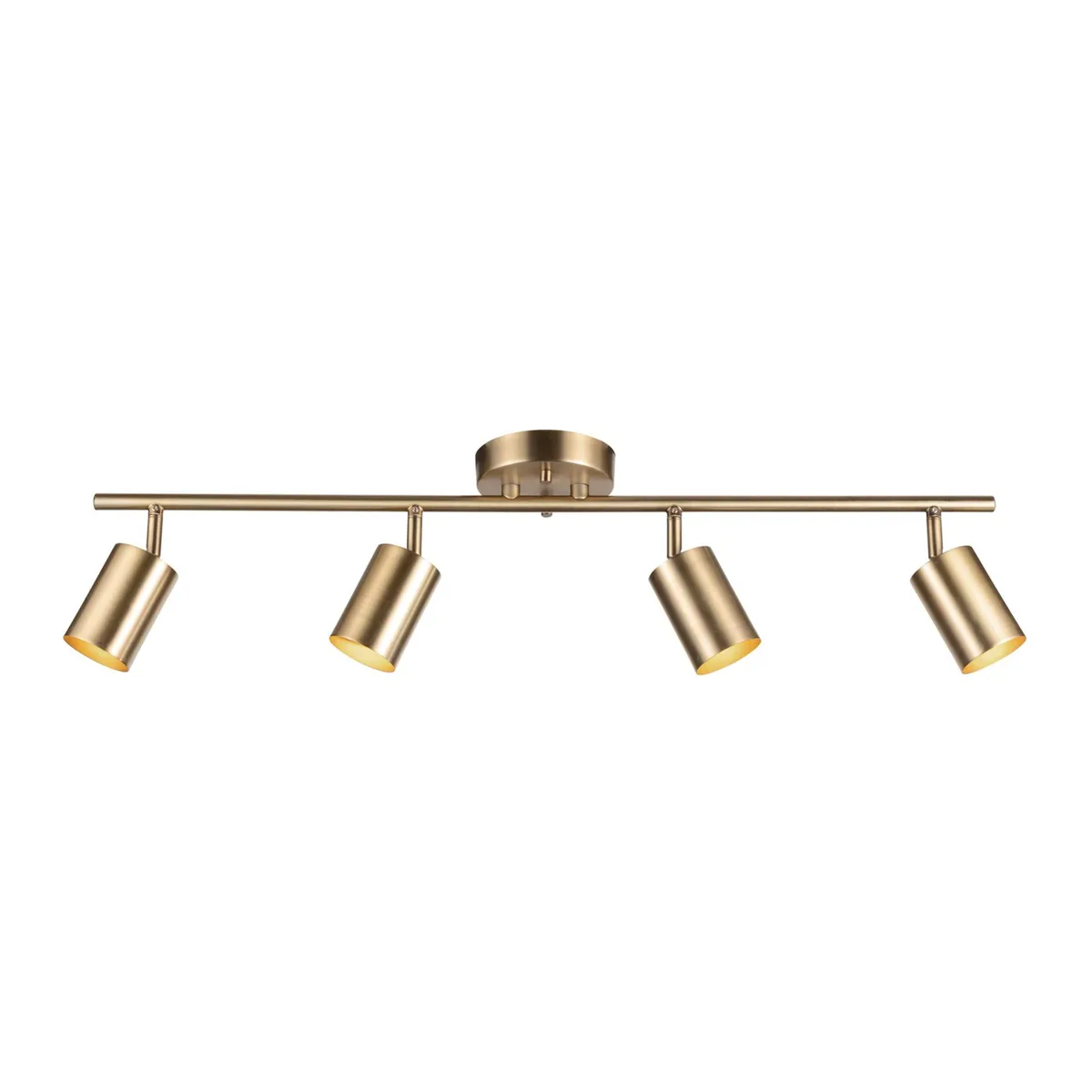  Globe Electric 59822 Pratt 4-Light Track Light Kit Matte Brass — product photo
