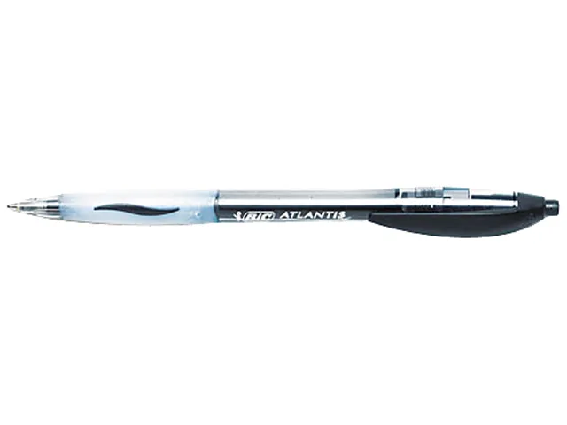 BIC BIC VCG11BK Atlantis Ballpoint Pen, Black Ink, Medium 1.0mm, Dozen — product photo
