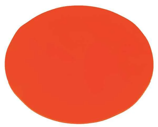 Square orange urethane drain seal with green finish, 30 by 30 inches, 375 mil thick, fits 24 inch round drains