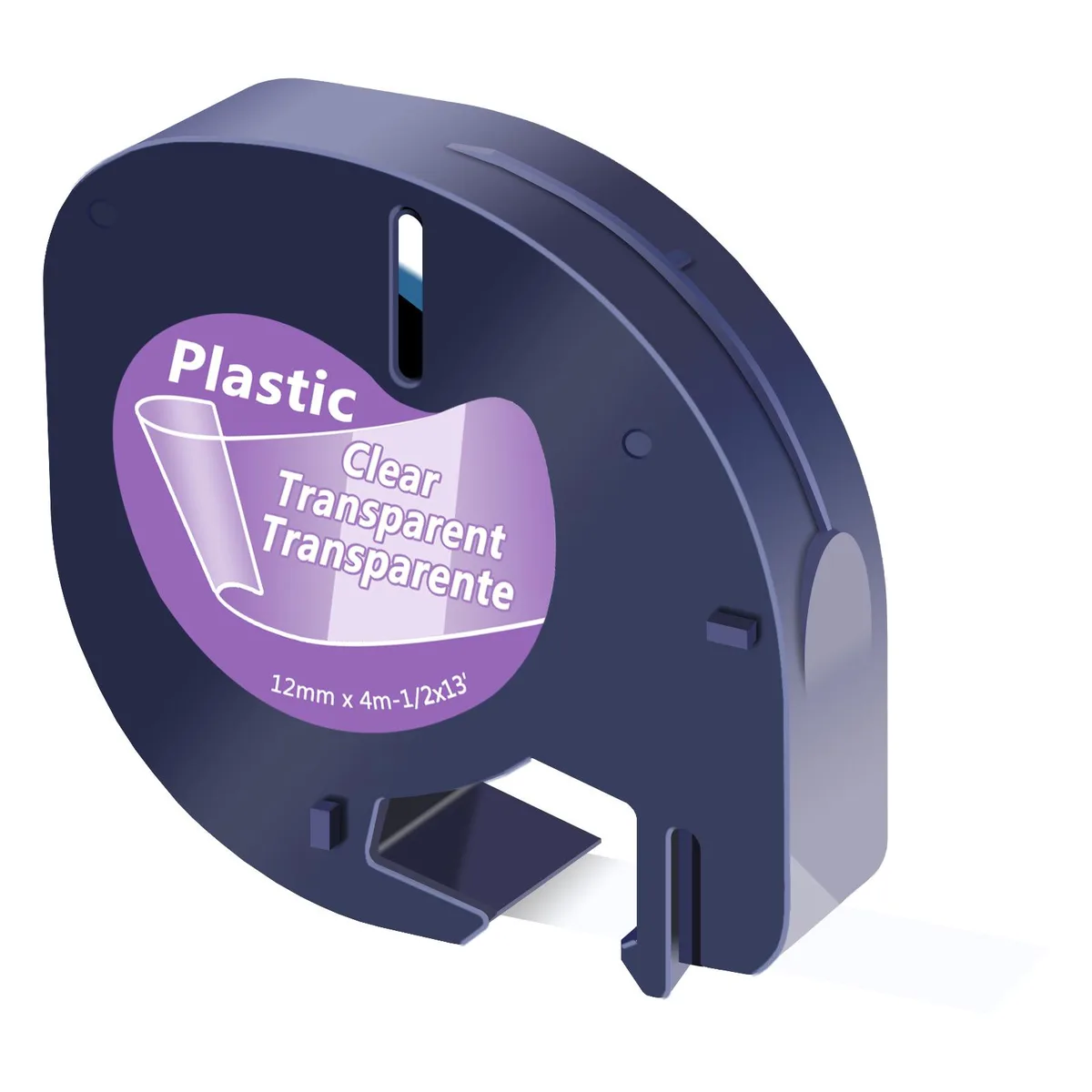 GREENCYCLE GREENCYCLE LT-16952 20 Pack 12mm Black on Clear Label Tape — product photo