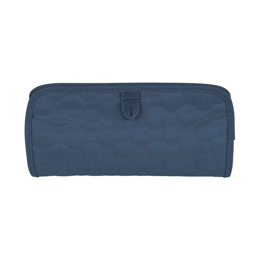 Travelon Travelon 42711 Jewelry &amp; Cosmetic Clutch Steel Blue Quilted — product photo