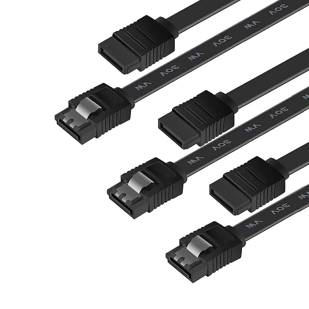 Adiven Adiven SATA Cable III 3 Pack 6 Gbps 18 Inch Black — product photo