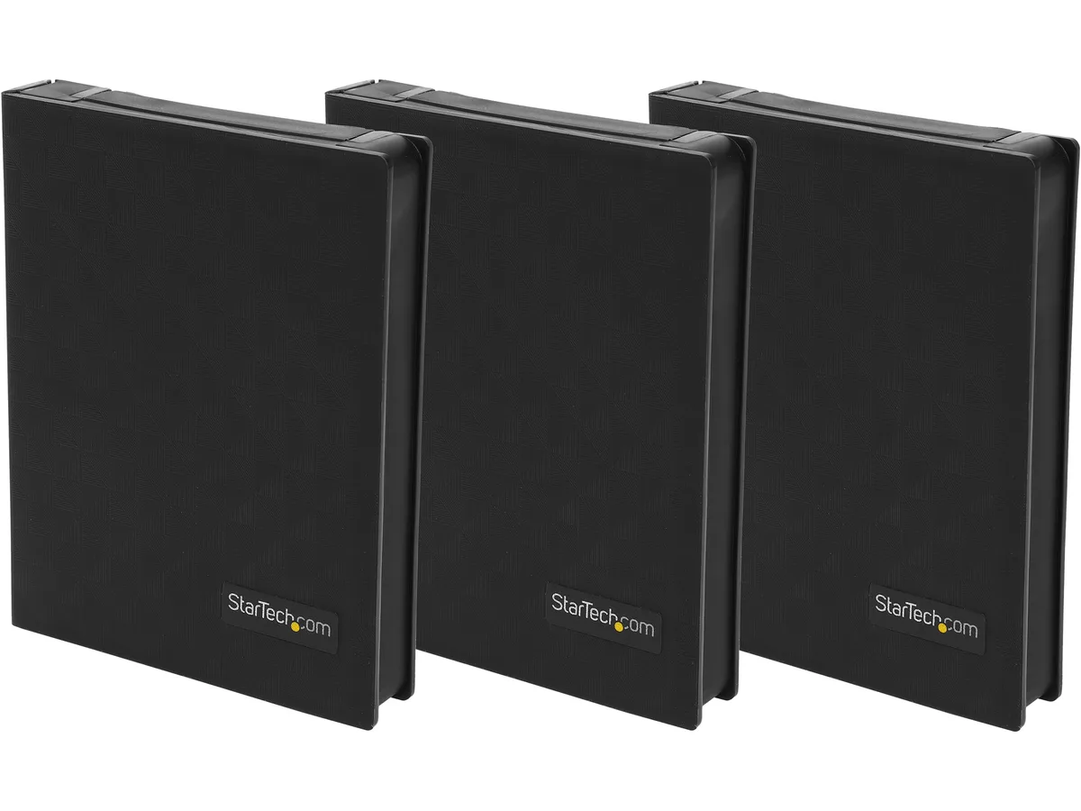 STARTECH STARTECH HDDCASE25BK 2.5in Anti-Static Hard Drive Case Black 3pk — product photo