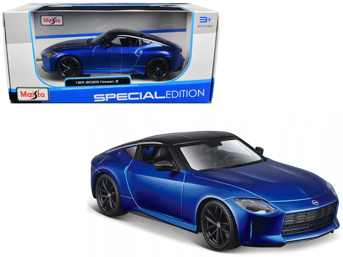 Maisto Maisto 2023 Nissan Z Blue Metallic Black Top Special Edition 1/24 Diecast Hobby Collectible — product photo