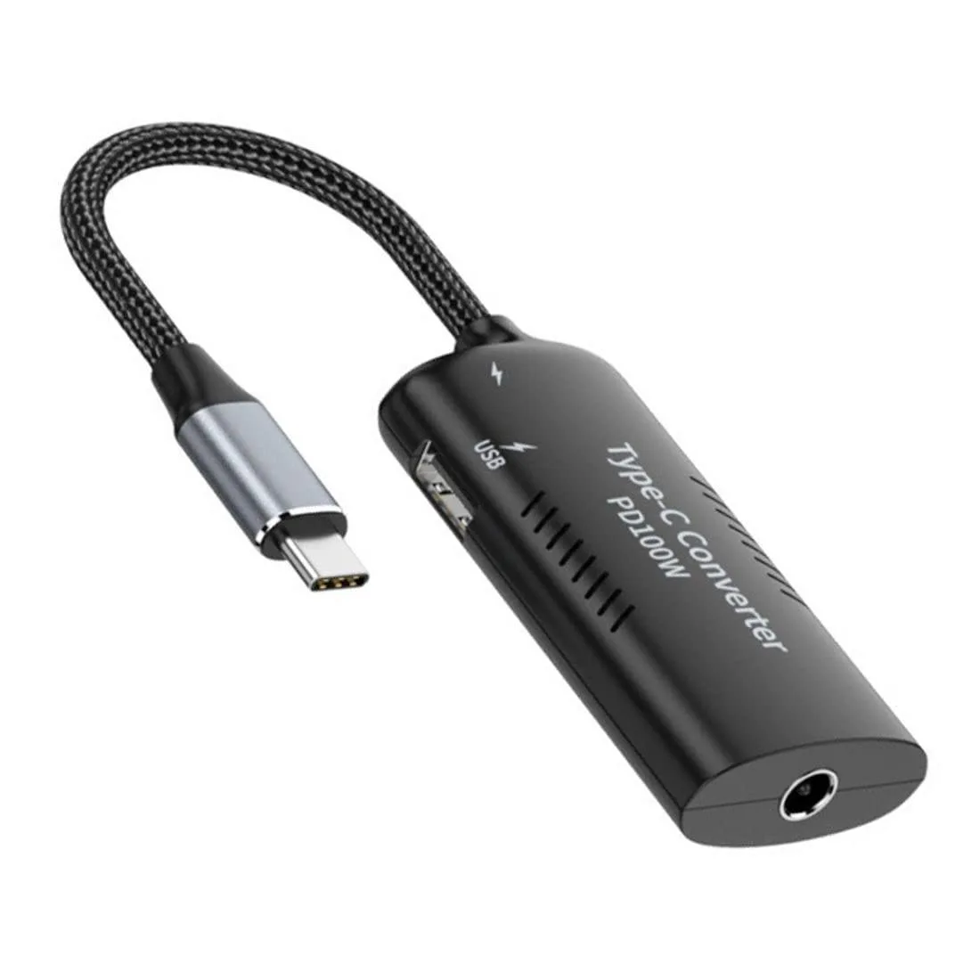 LORDWORLD LORDWORLD USB-C Power Converter DC 5.5×2.5 mm to 100W Type-C 15W Type-C 12W Type-A — product photo