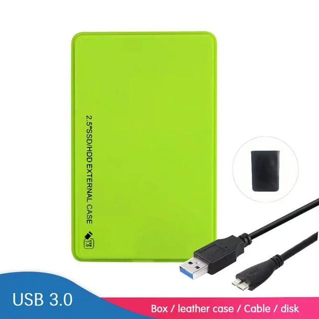 Hetai Tech Hetai Tech 2.5 SATA to USB 3.0 Drive Enclosure Green — product photo