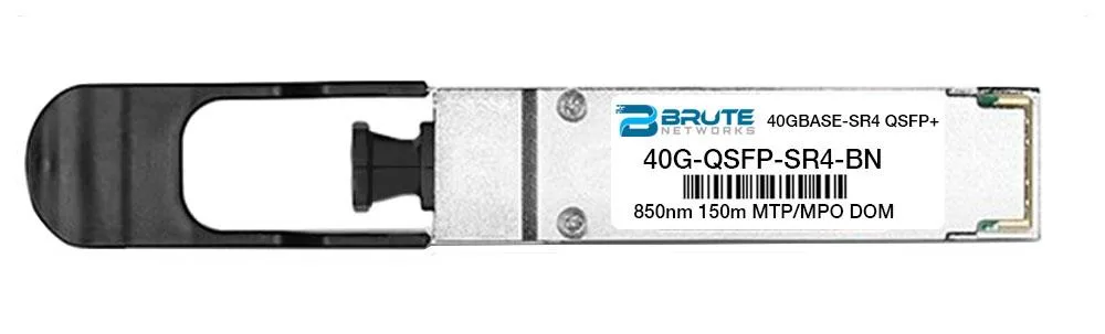 Brute Networks Brute Networks Brocade 40G-QSFP-SR4 40GBASE-SR4 150m 850nm QSFP+ transceiver — product photo