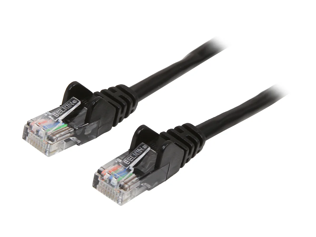 Belkin Belkin A3L791B25-BLK-S Cat 5E 25 ft network ethernet cable — product photo