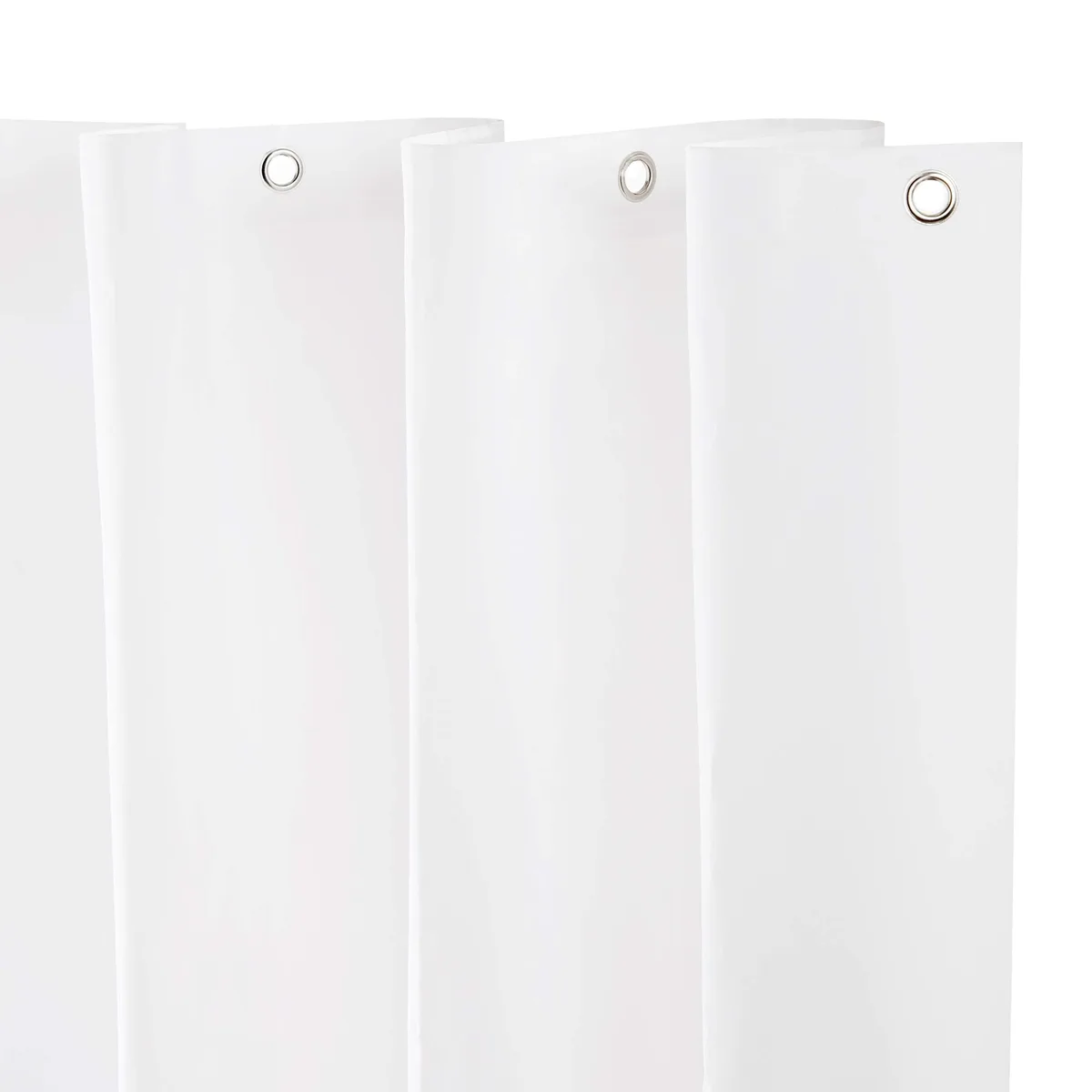 Kenney Medium Weight PEVA Shower Curtain Liner White 70" x 72" 12 Grommets — product photo