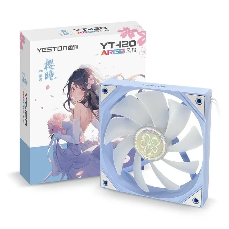 YESTON YESTON YT-120 Sakura 120mm ARGB Case Fan Quiet Edition — product photo