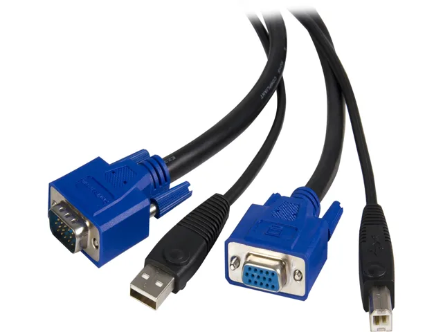 STARTECH STARTECH SVUSB2N1_6 6 ft 2-in-1 VGA USB KVM cable — product photo