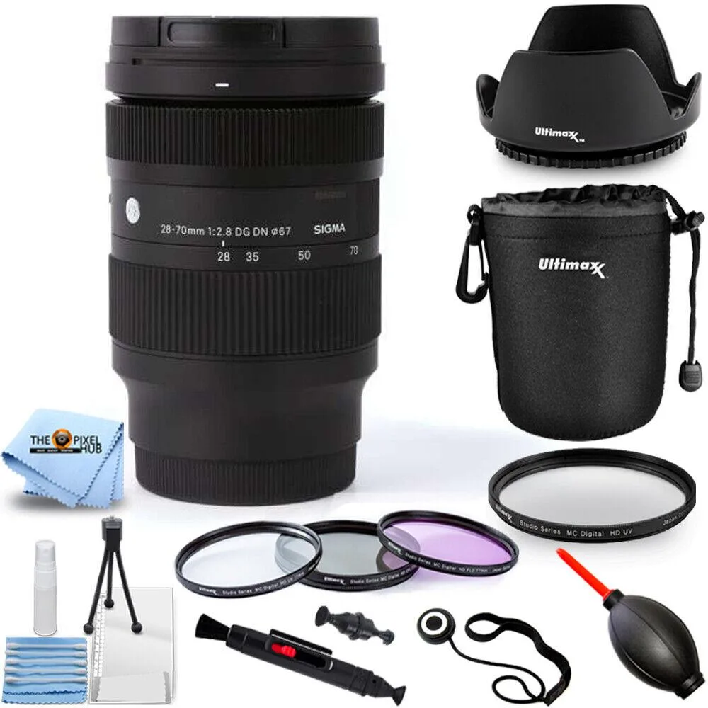 SIGMA Sigma 28-70mm f/2.8 DG DN Contemporary Lens for Sony E with 67mm Filter Kit — product photo