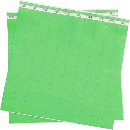 Brady Brady 95103 personal protective equipment wristband green numbered 10 in 500 pack — product photo