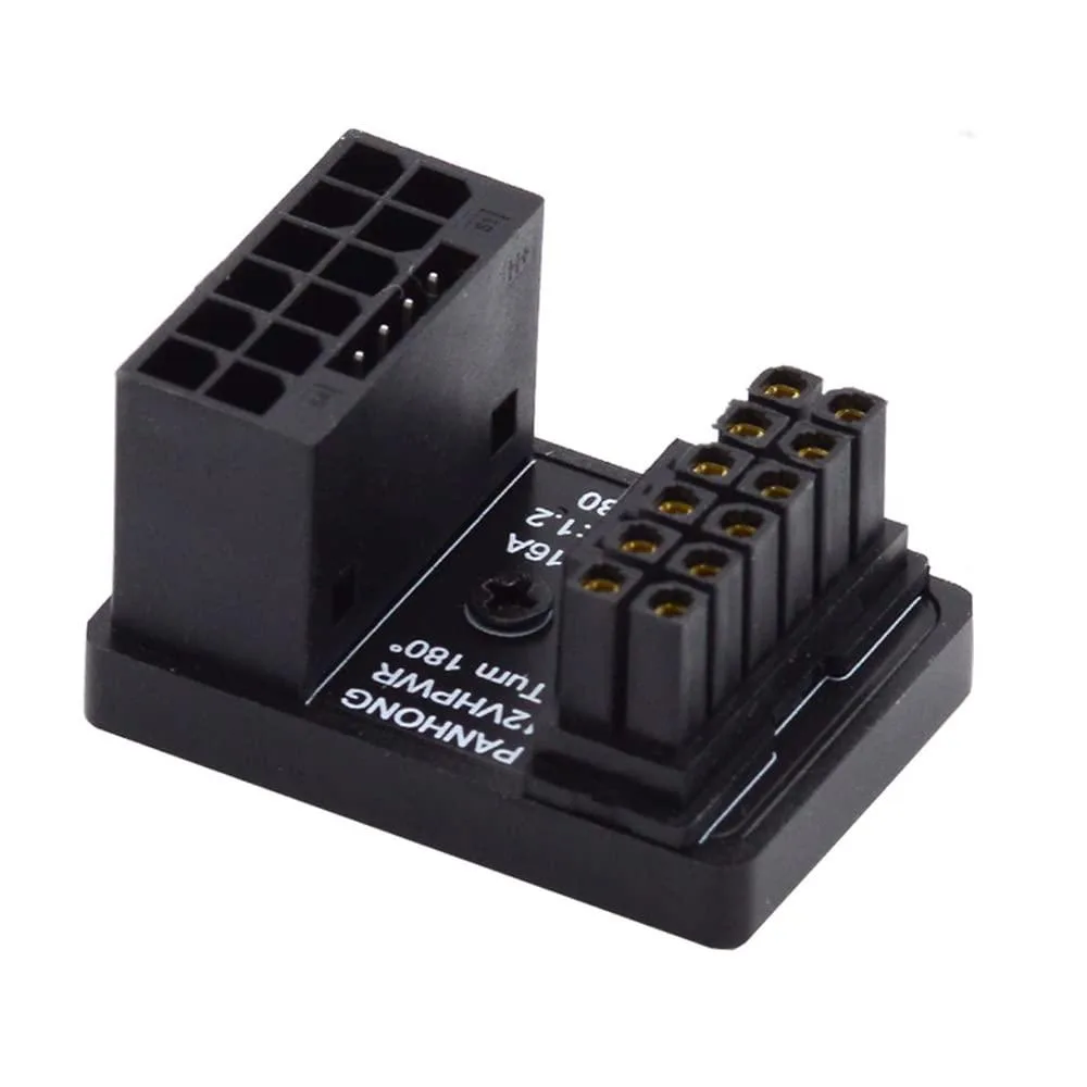 Fervit Fervit 12VHPWR ATX 3.0 PCI-E 5.0 Modular Adapter Male to Female 360° Down Angled — product photo