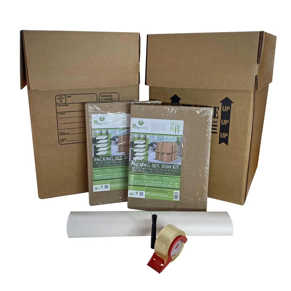 UBMOVE UBMOVE Kitchen Packing Boxes &amp; Supplies Kit #2 — product photo