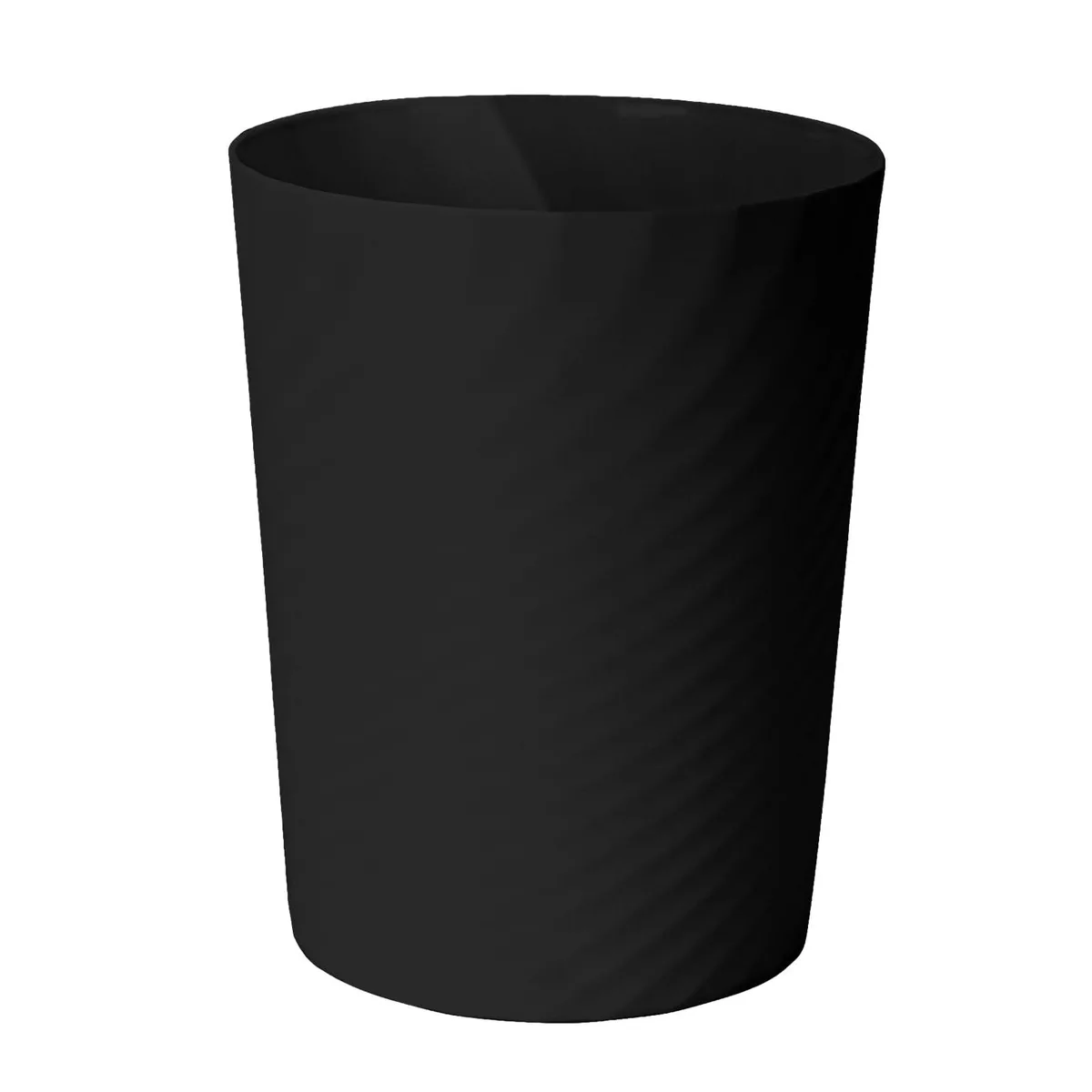 Twelve black rectangular plastic bins, 10 by 7.8 by 6.5 inches, 1.8 gallon each