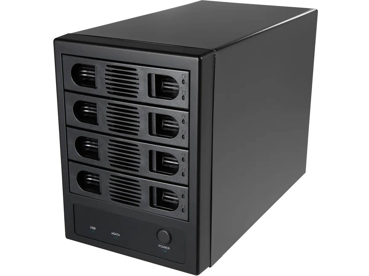 Syba Syba SY-ENC50104 4 Bay 3.5" SATA III NON-RAID drive enclosure — product photo