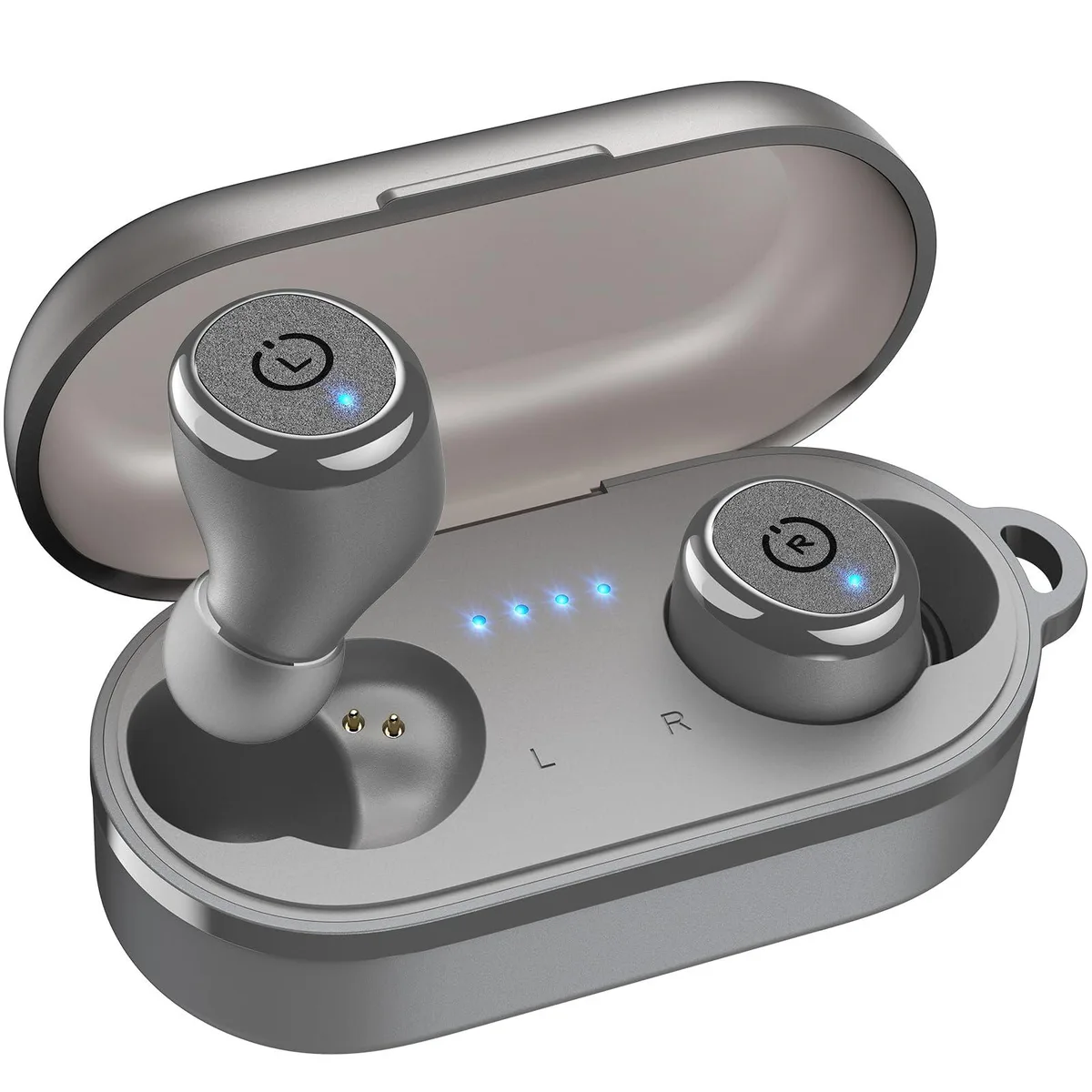 TOZO Store TOZO Store T10 Ergonomic APP Edition 2024 Wireless Earbuds Bluetooth 5.3 Gray — product photo