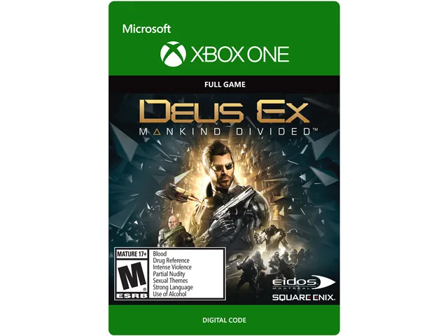 SQUARE ENIX USA SQUARE ENIX USA G3Q-00231 Deus Ex Mankind Divided downloadable game — product photo