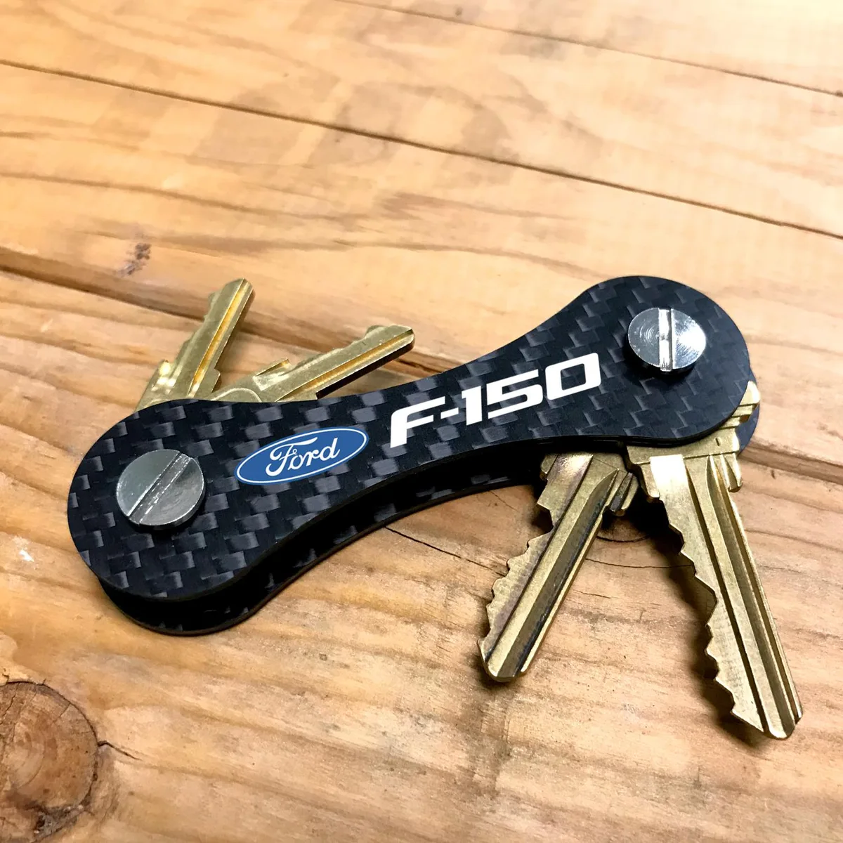 iPick Image, LLC iPick Image, LLC Ford F-150 Real Carbon Fiber Key Organizer Holder Key Chain — product photo