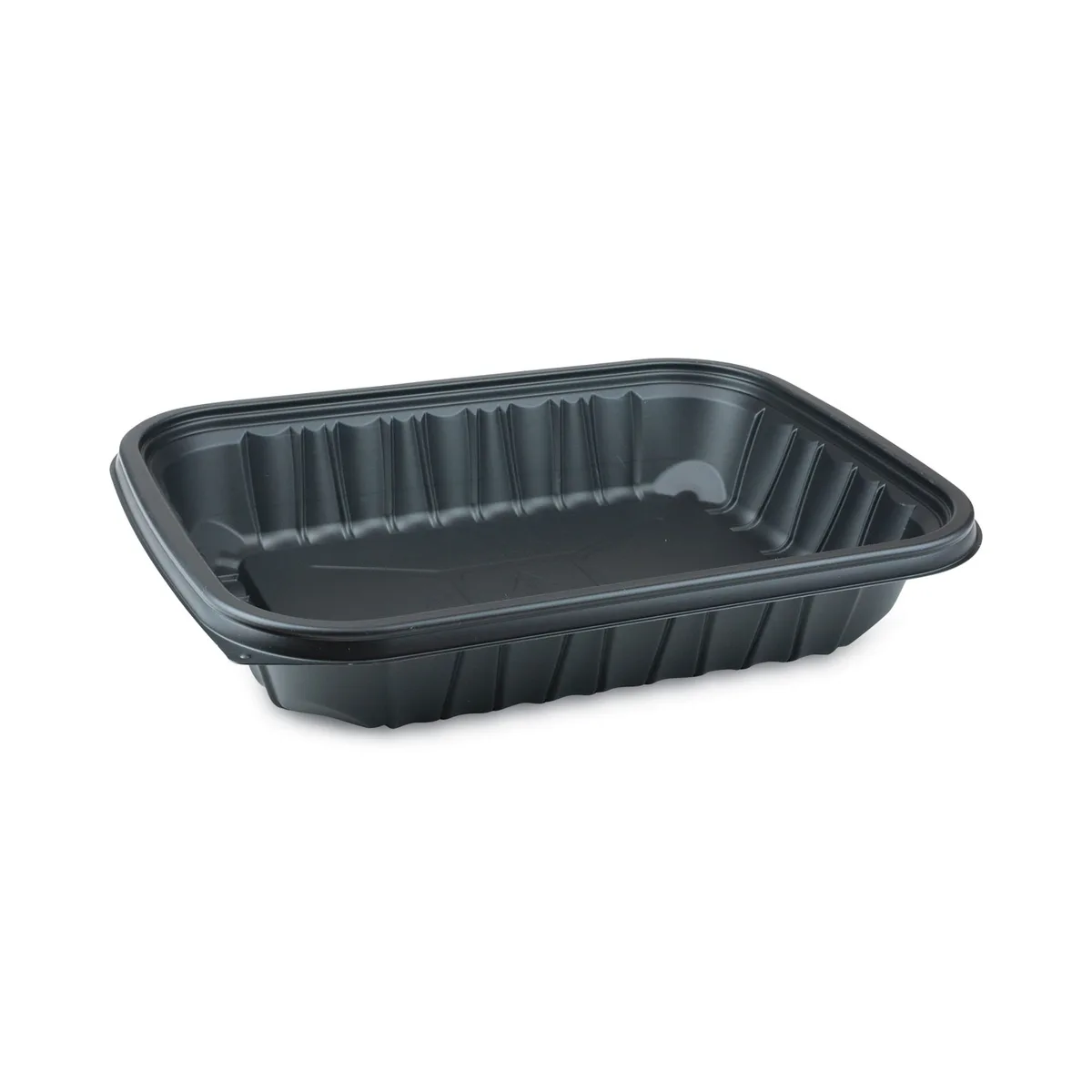 Pactiv Pactiv YCNB12X96400 64 oz Black Plastic Food Container 200/Carton — product photo